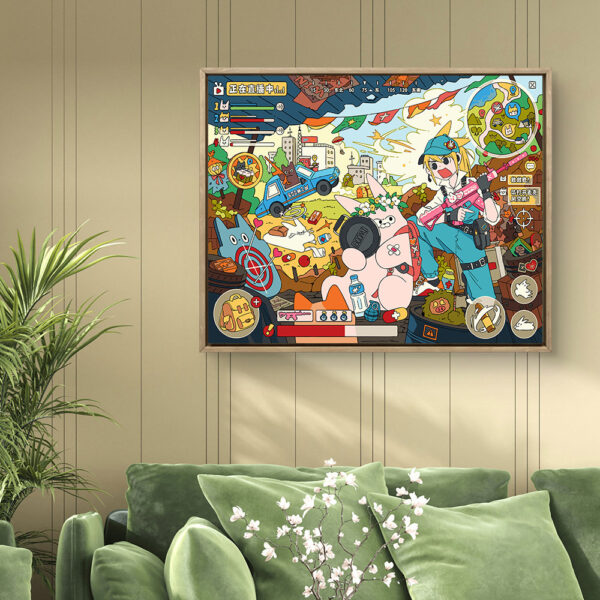 Painting by Numbers -  Healing Department of Slack Illustrator Exclusive Painting