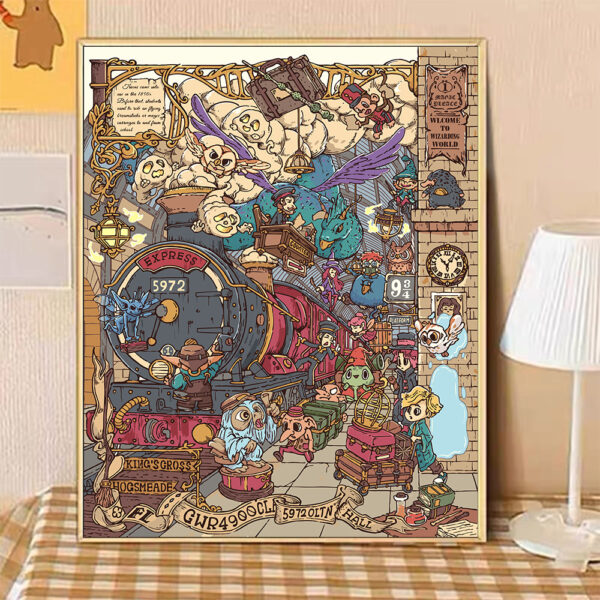 [Harry Potter 9-platform ]  Painting by Numbers