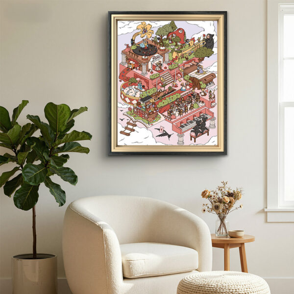 Painting by Numbers -  Healing Department of Slack Illustrator Exclusive Painting