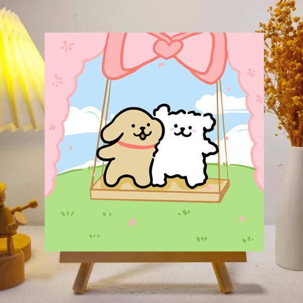 [Line puppy] Painting by Numbers