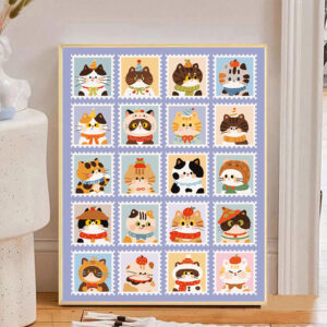 [ cat stamp ] Painting by Numbers