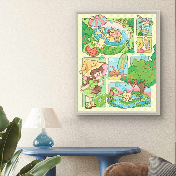 Painting by Numbers -  Healing Department of Slack Illustrator Exclusive Painting
