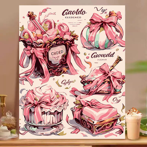 [Food afternoon tea] Painting by Numbers