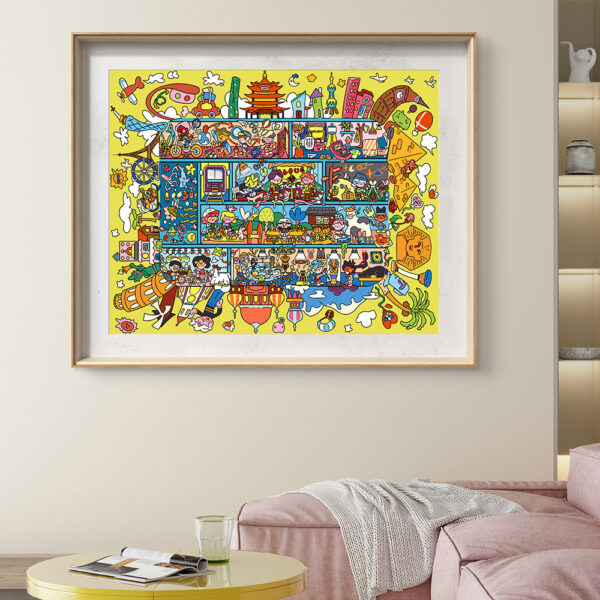 Painting by Numbers -  Healing Department of Slack Illustrator Exclusive Painting