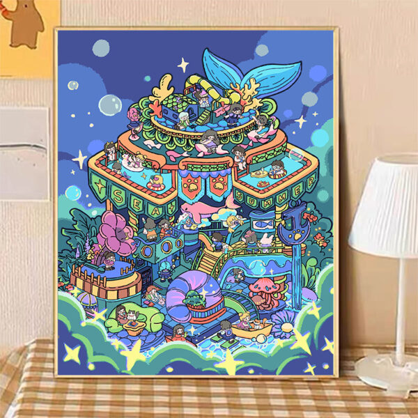 [dunhuang Kweichow Moutai ]Painting by Numbers