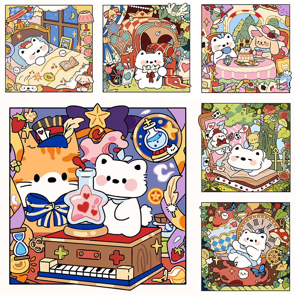 [baby Alice in Wonderland] Painting by Numbers