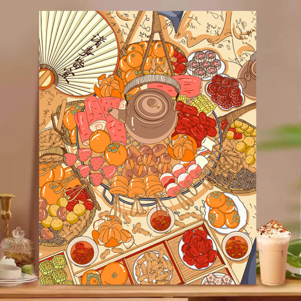 [Food afternoon tea] Painting by Numbers
