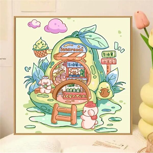 [milk fragrance town] Painting by Numbers