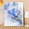 [ ice blue flower words ] Painting by Numbers