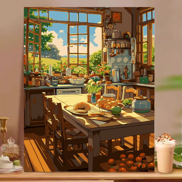 [Food afternoon tea] Painting by Numbers