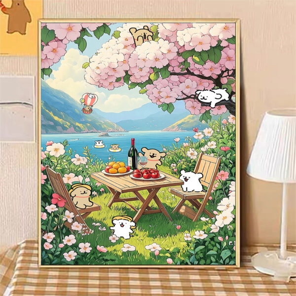 [Line puppy] Painting by Numbers
