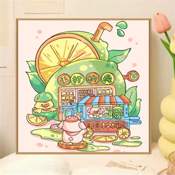 [milk fragrance town] Painting by Numbers