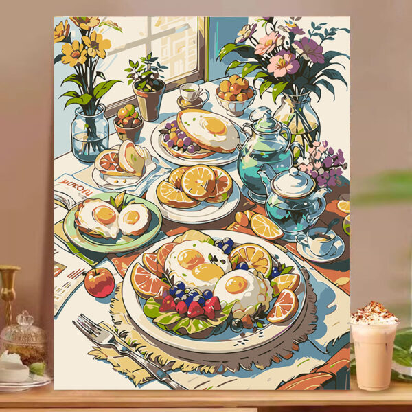 [Food afternoon tea] Painting by Numbers
