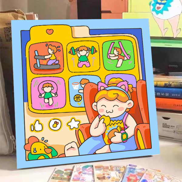[popcorn baby] Painting by Numbers