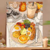 [Food afternoon tea] Painting by Numbers