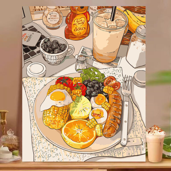 [Food afternoon tea] Painting by Numbers