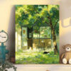 [tree house cat rest] Painting by Numbers