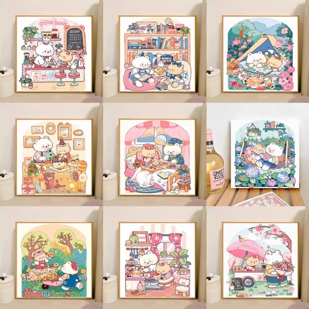 [milk fragrance town] Painting by Numbers