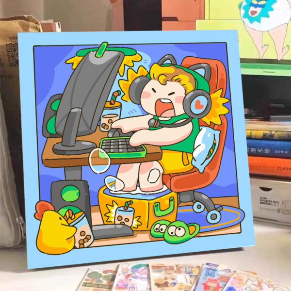 [popcorn baby] Painting by Numbers