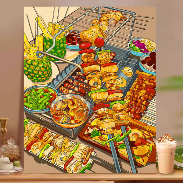[Food afternoon tea] Painting by Numbers