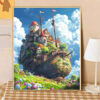 [Hayao Miyazaki Sky City] Painting by Numbers
